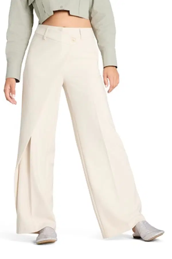 Cambio Pantalon Anais Wrap Front Off-White 1