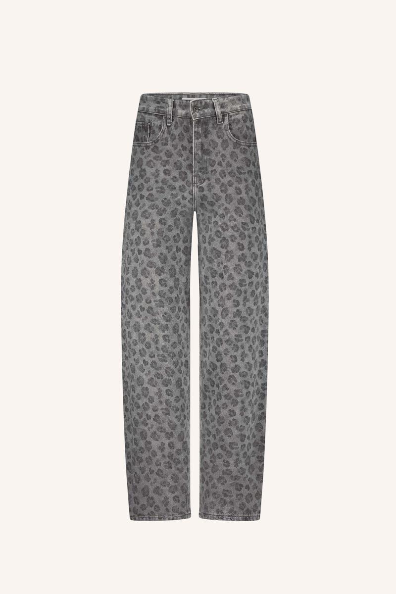 By-Bar Jeans Lew Cheetah Pants Grijs 2