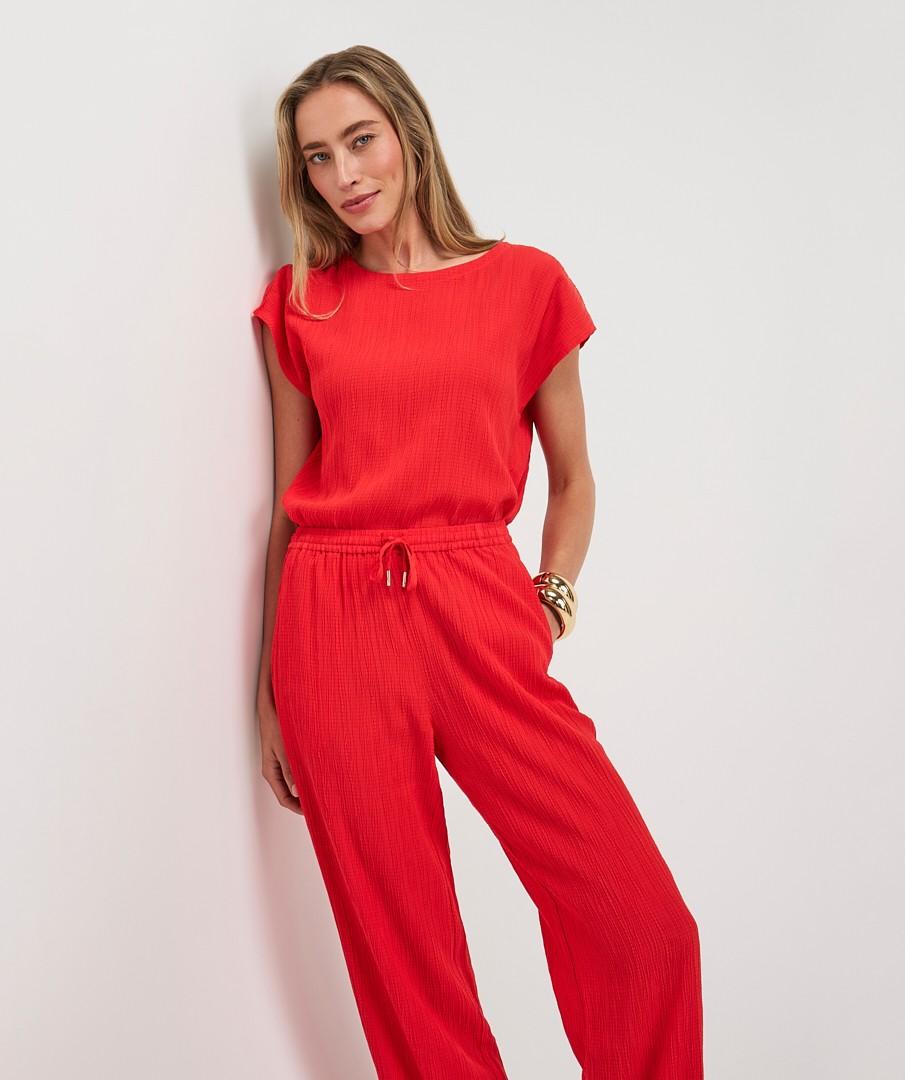 EsQualo T-Shirt HS26.10234 Rood 6