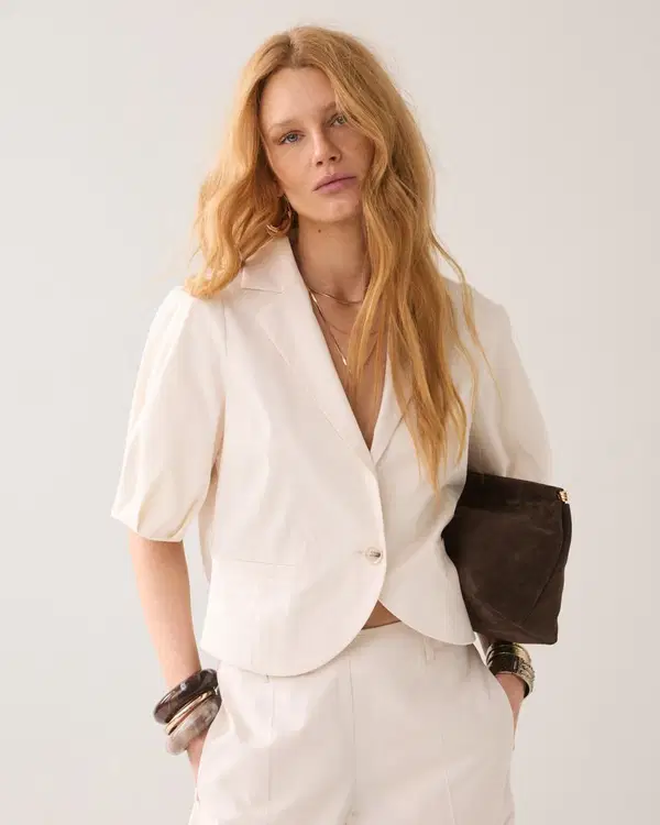 Summum Blazer 1s1307-11816 Off-White 1