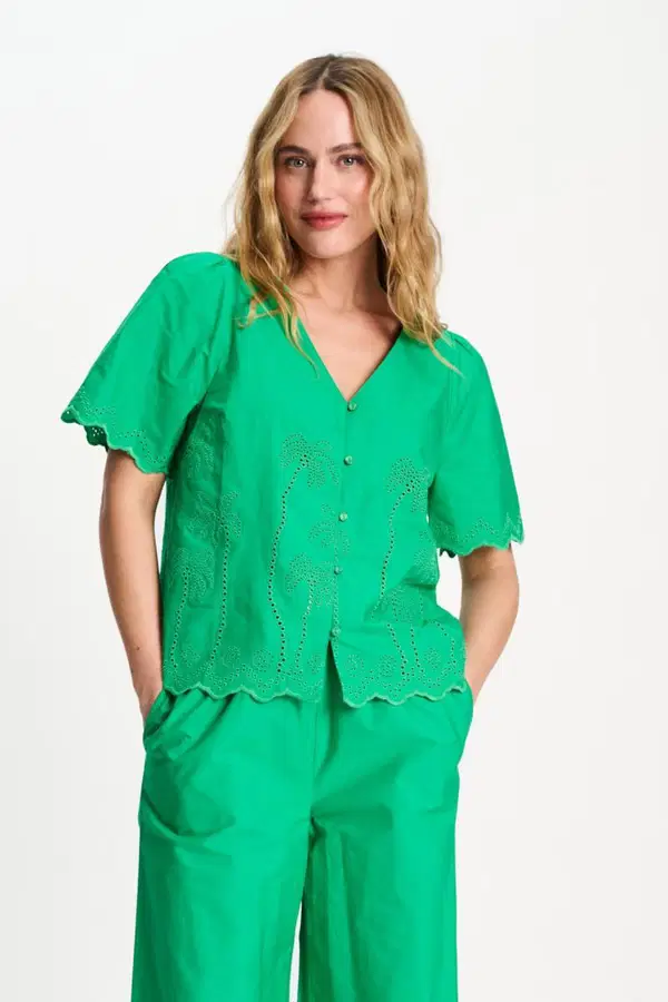 POM Amsterdam Blouse SP9544 Groen 1