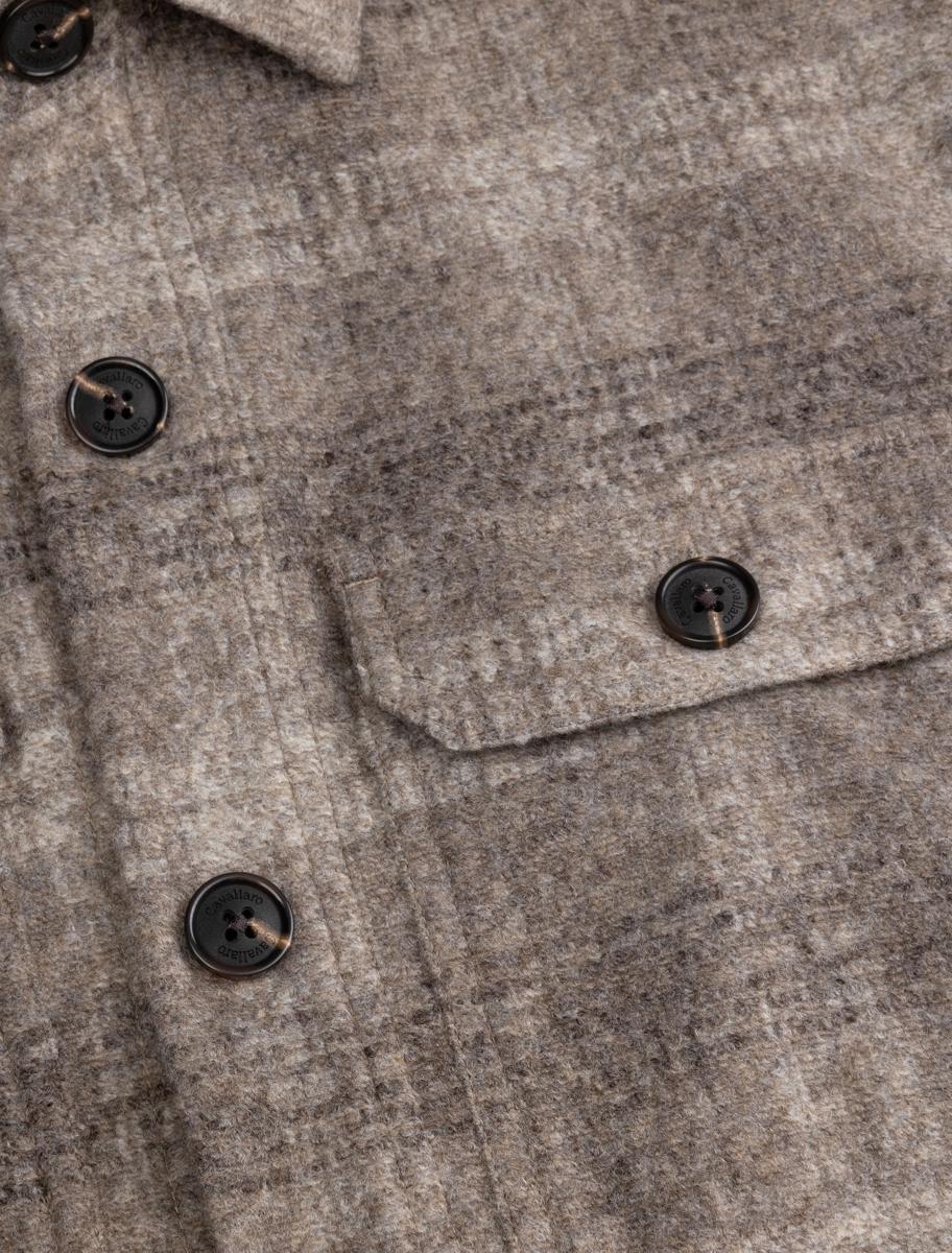 Cavallaro Overshirt 123265004 Taupe 3