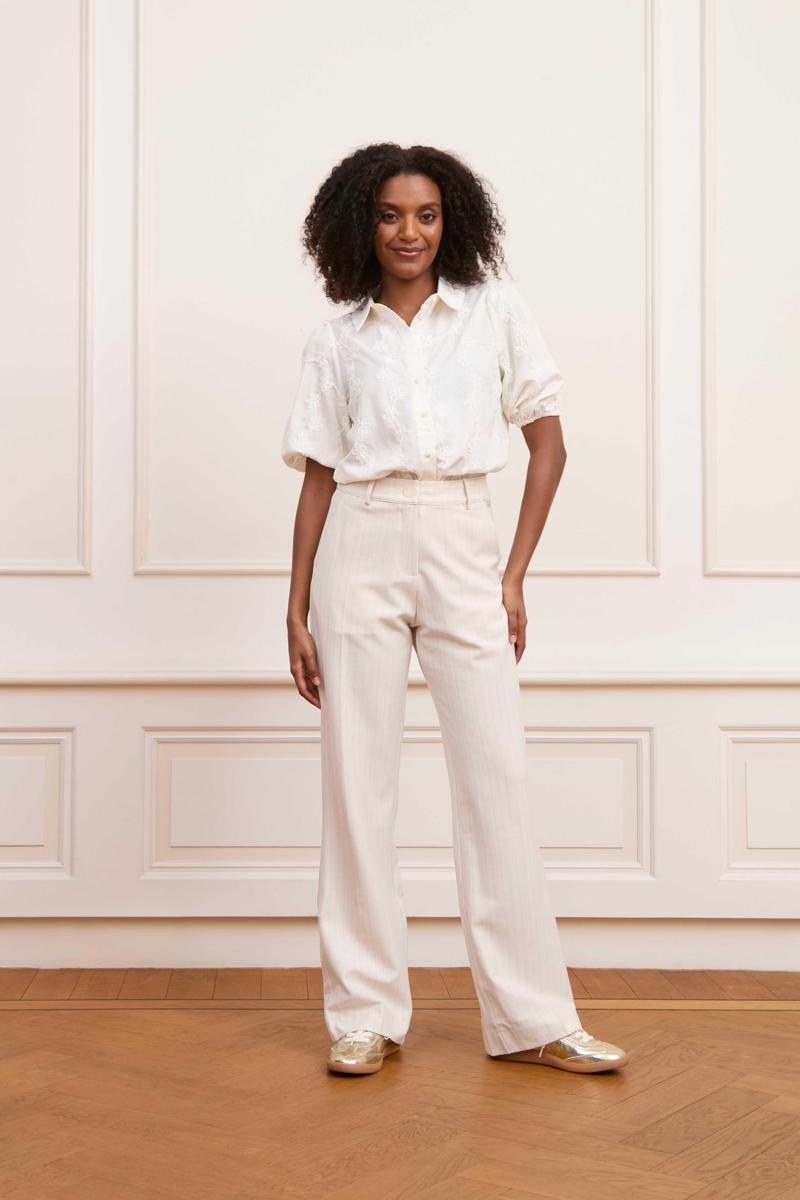 Lofty Manner Pantalon Delphine Off-White 1