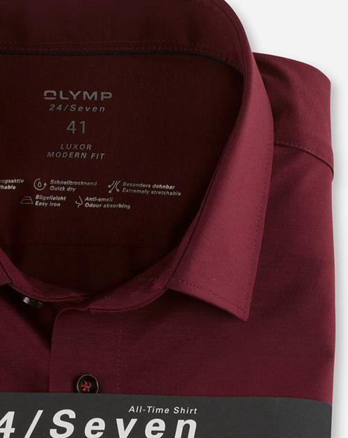 Olymp Overhemd 120264 Rood 2