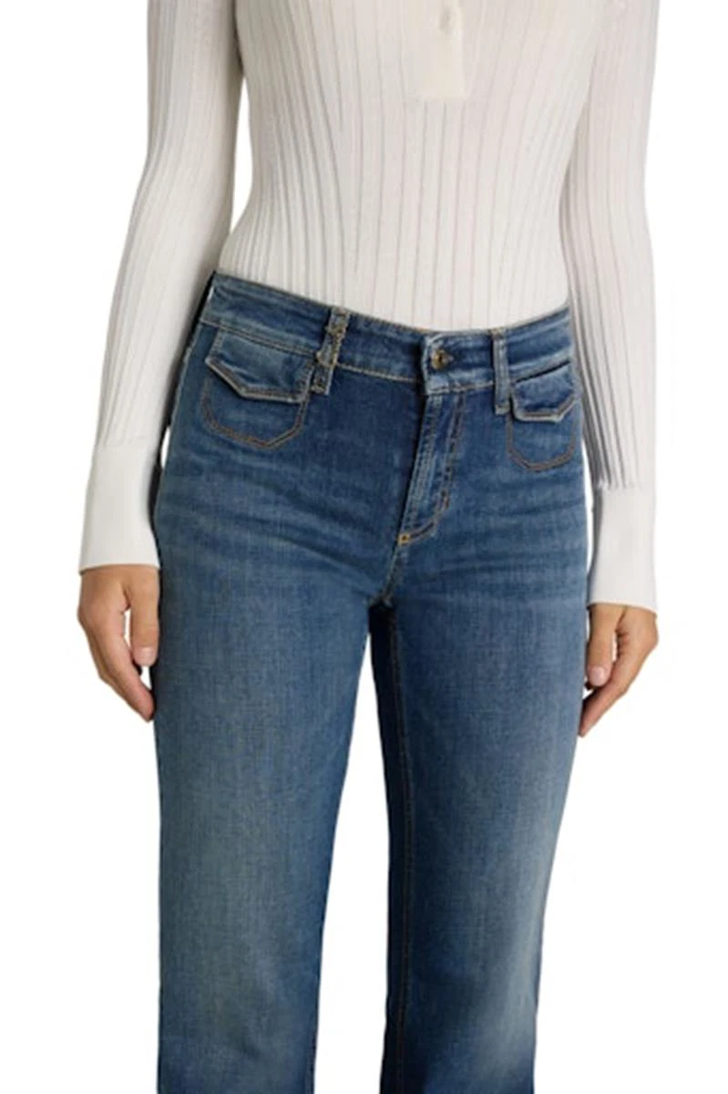 Cambio Jeans Fabienne Pocket Blauw 6