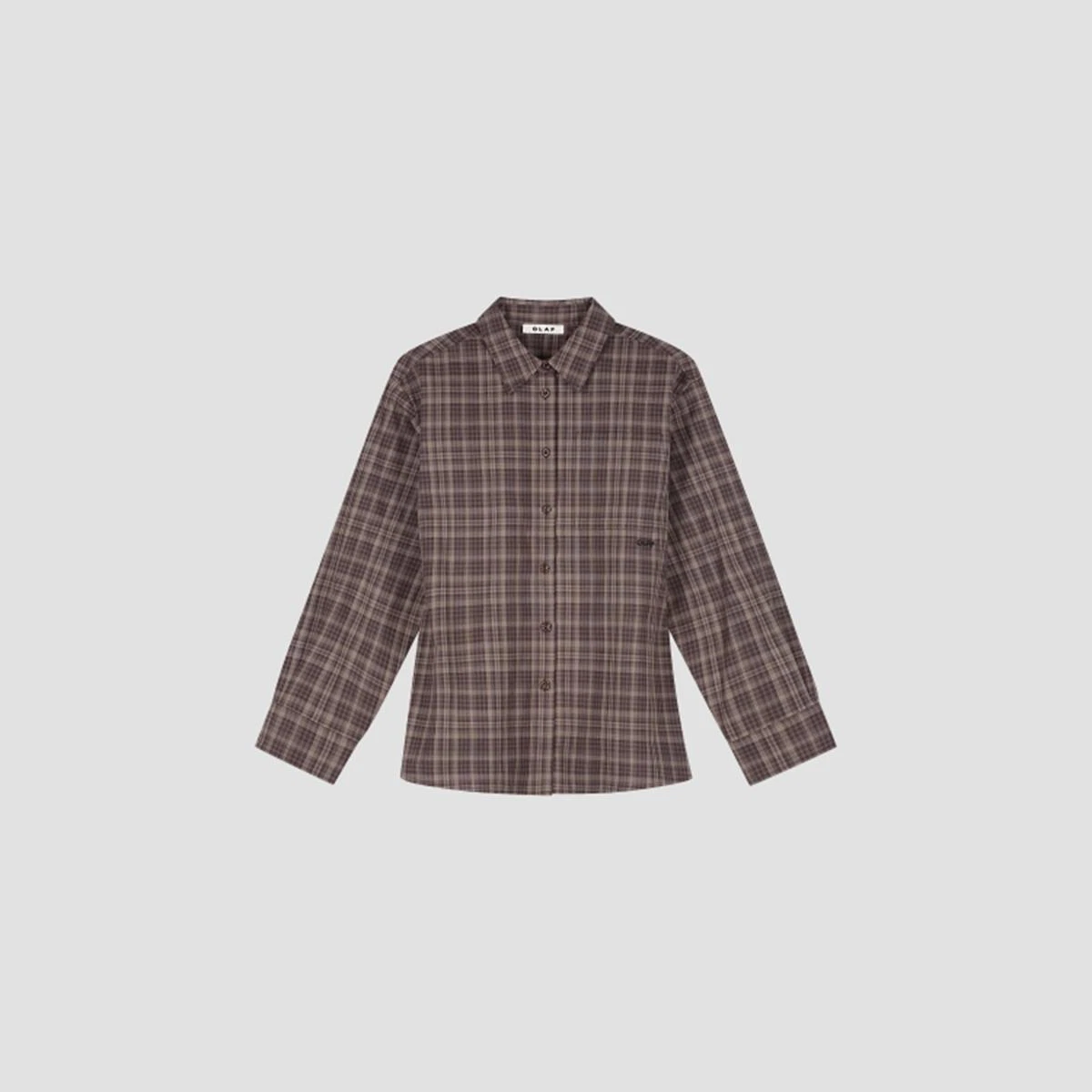 OLAF Blouse Checked Bruin 2