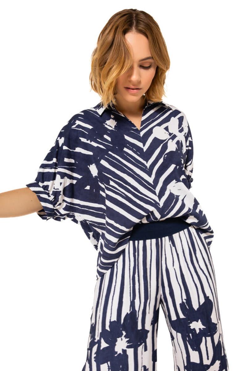 Caroline Biss Blouse 1674 Blauw 1