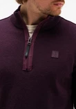Butcher of Blue Trui Clifden Halfzip Paars 5