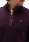 Butcher of Blue Trui Clifden Halfzip Paars 5