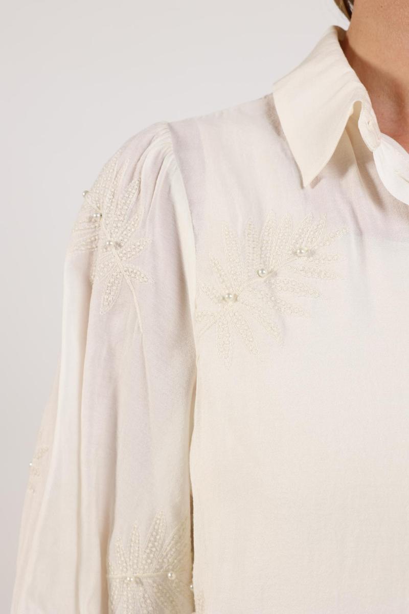 NUKUS Blouse Milanova Off-White 5