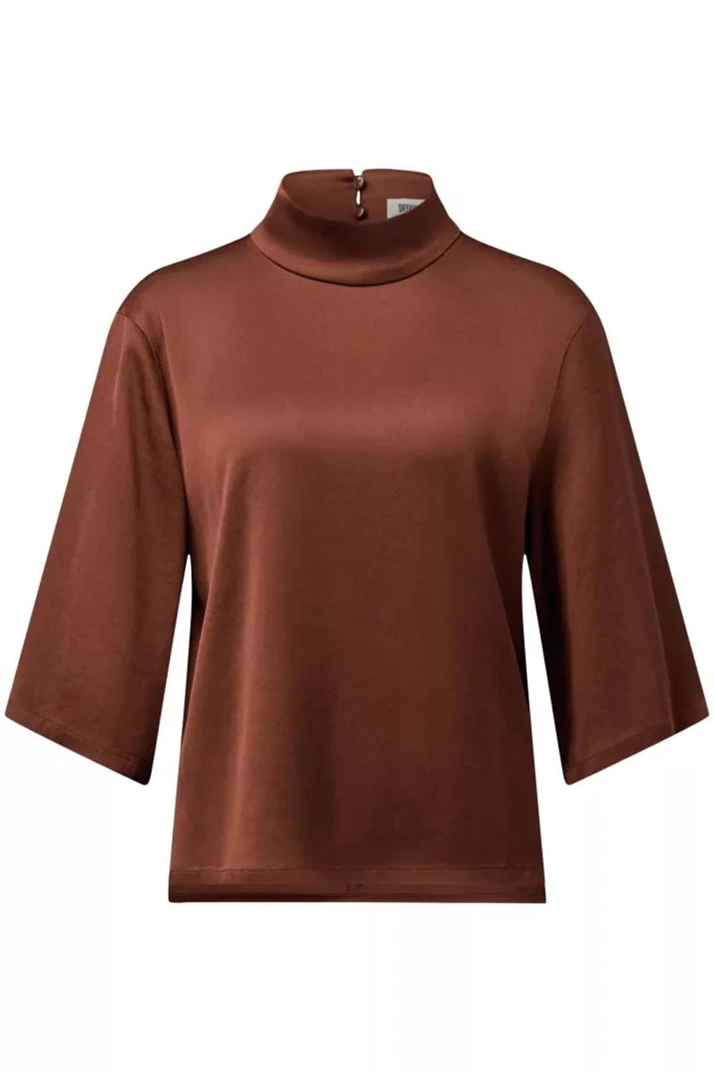 Drykorn T-Shirt Aletia-130065 Bruin 2