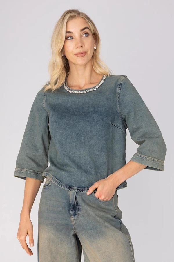 Anna Blouse 67a32-05Tina Blauw 1