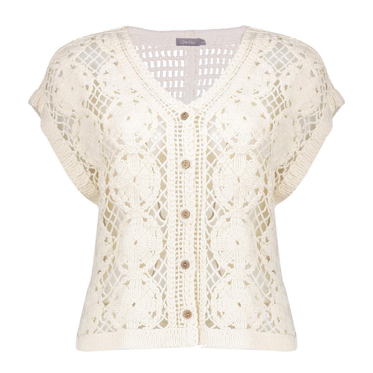 Geisha Vest 64001-10 Off-White 2