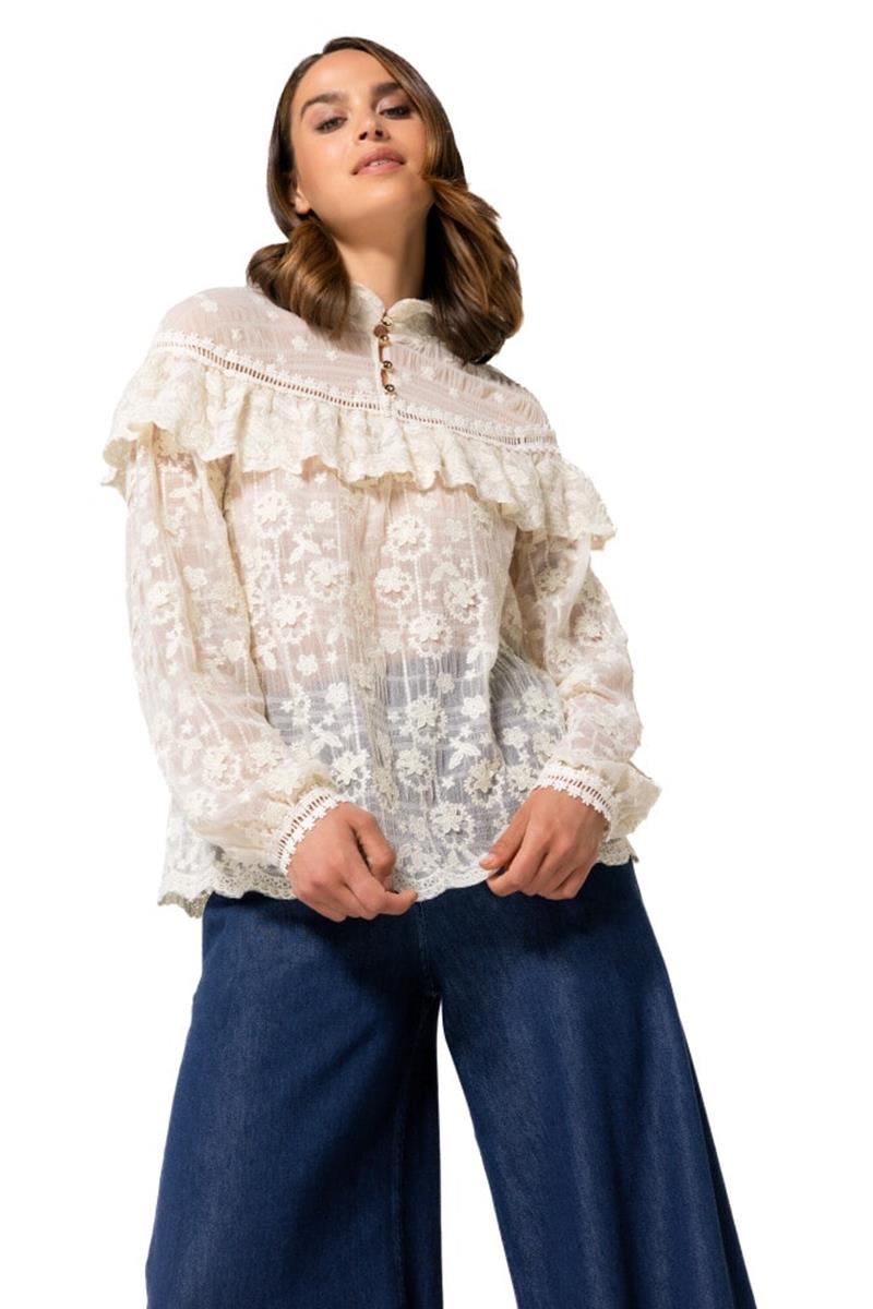 Caroline Biss Blouse 4617 Off-White 1