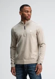Butcher of Blue Trui Clifden Halfzip Beige 1