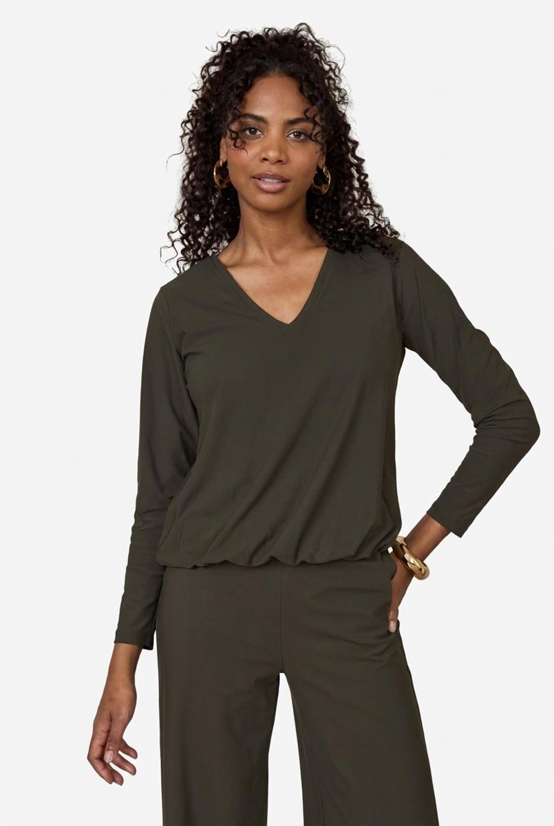 Studio Anneloes Blouse Vicky LS shirt Groen 1