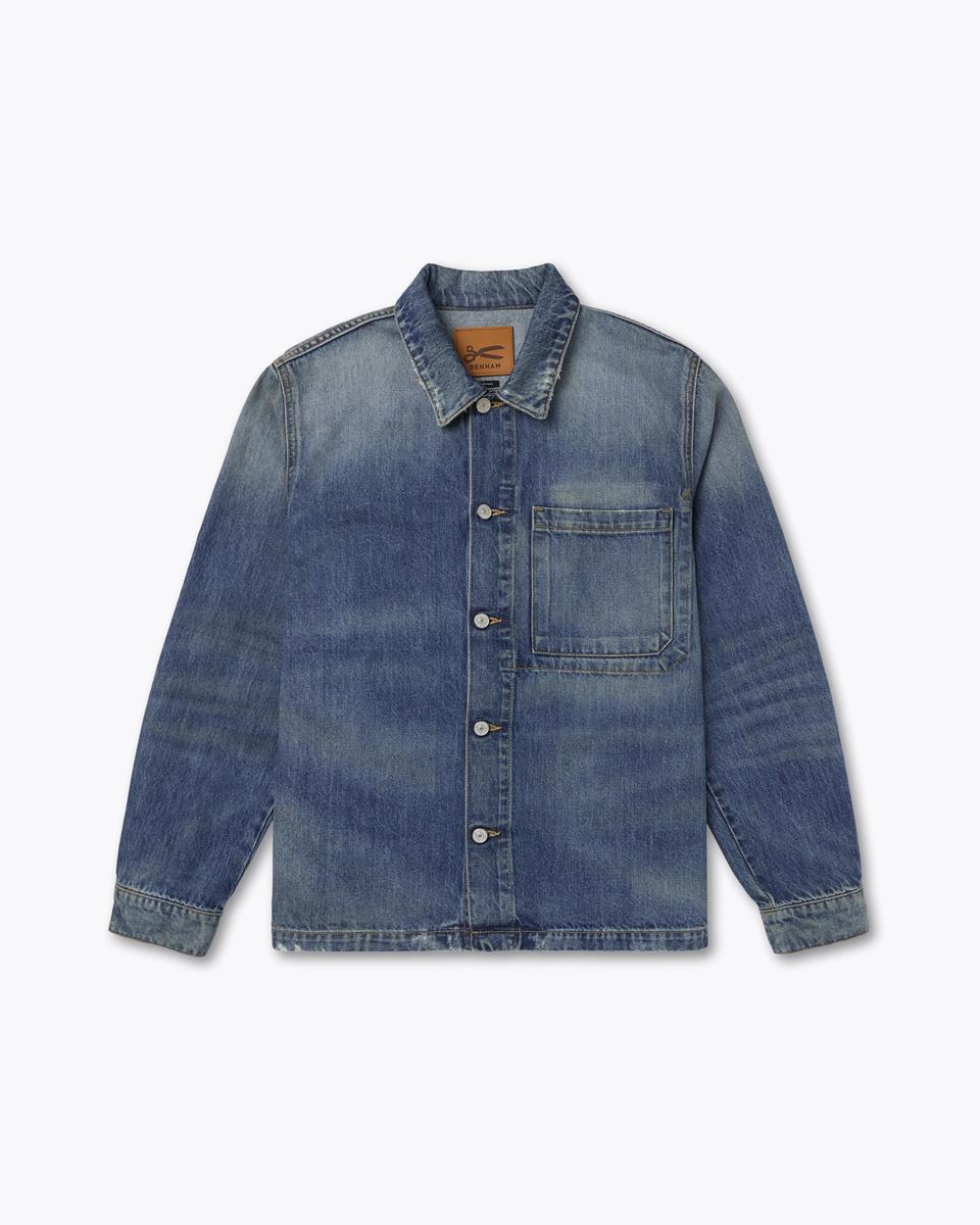 Denham Overshirt 01-25-07-43-003 Blauw 2