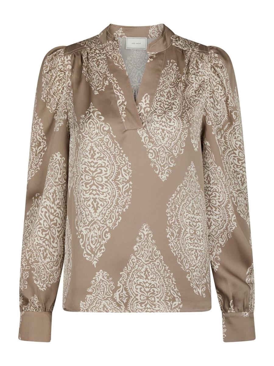 Neo Noir Blouse Rosslyn Paisley Taupe 2