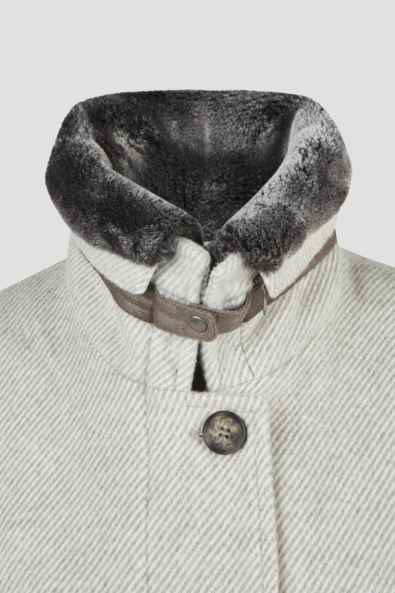 Barbara Lebek Mantel 10110062 Grijs 3