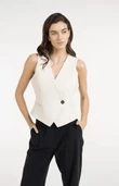 YAYA Gilet 01-521007-605 Off-White 1