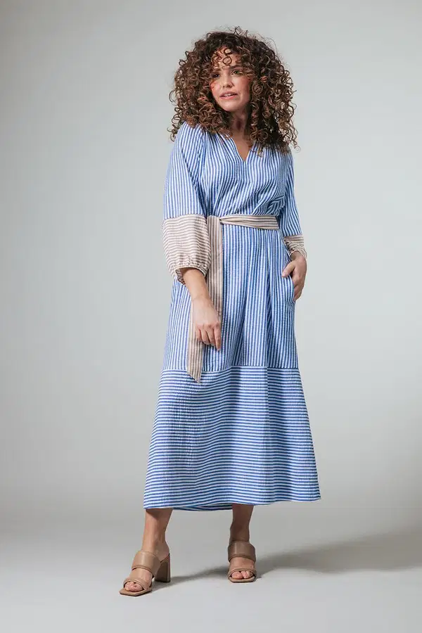 Label DOT Jurk Saar Blauw 1