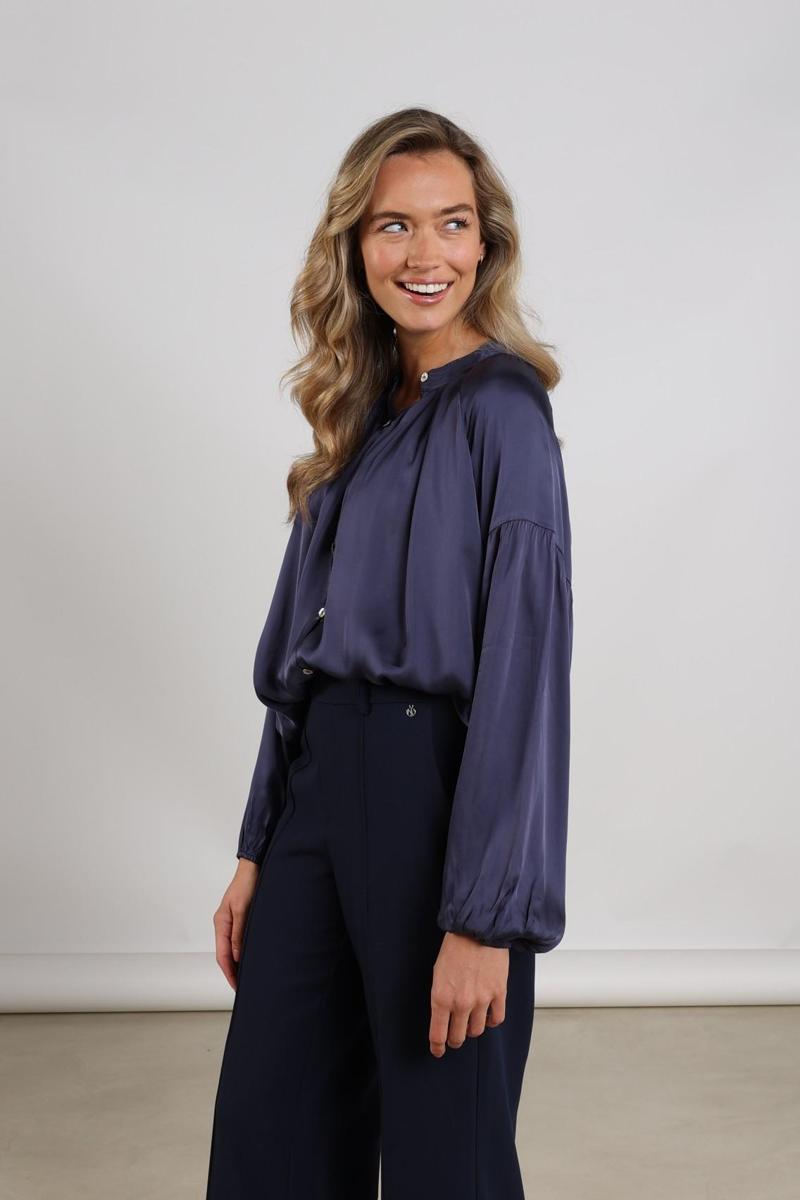 NUKUS Blouse Elly Blauw 5