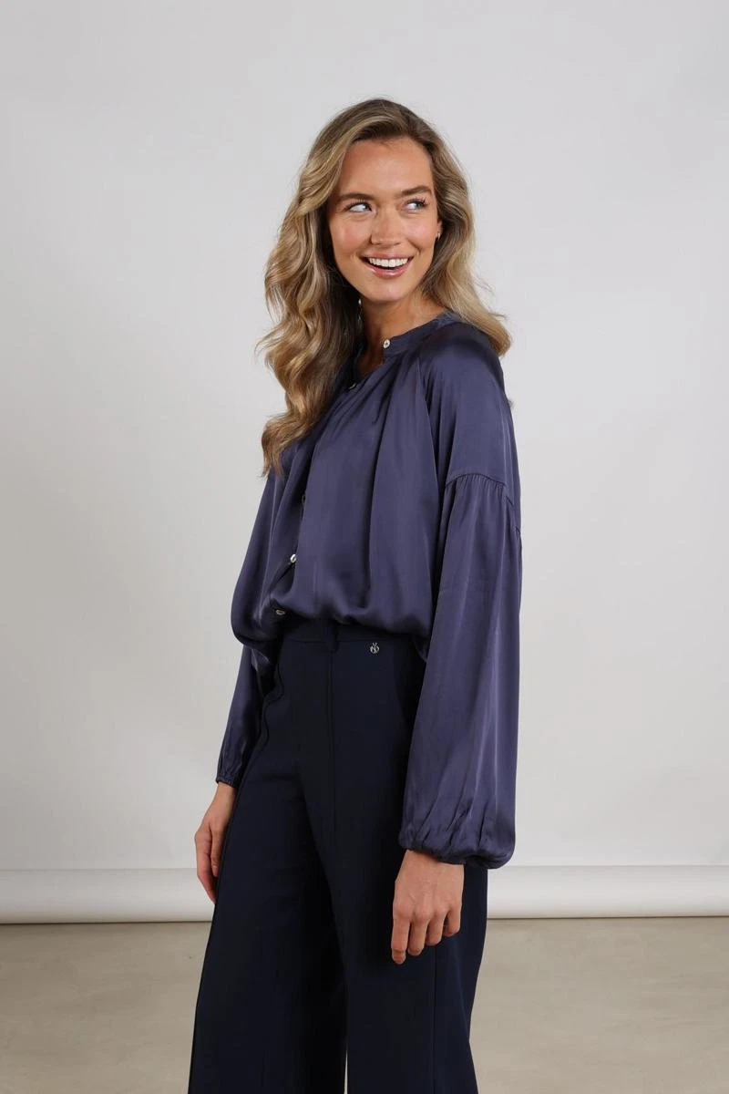 NUKUS Blouse Elly Blauw 5
