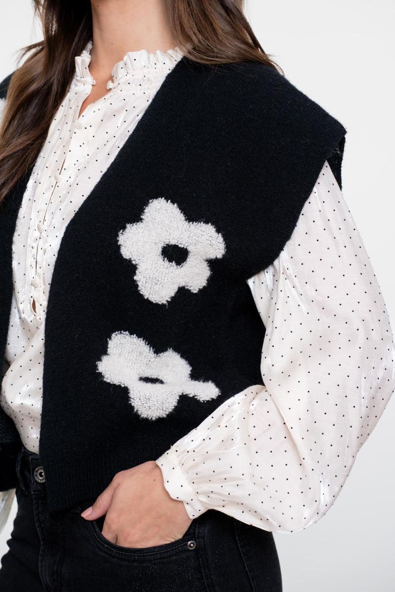 Geisha Vest 54514-10 Zwart 4