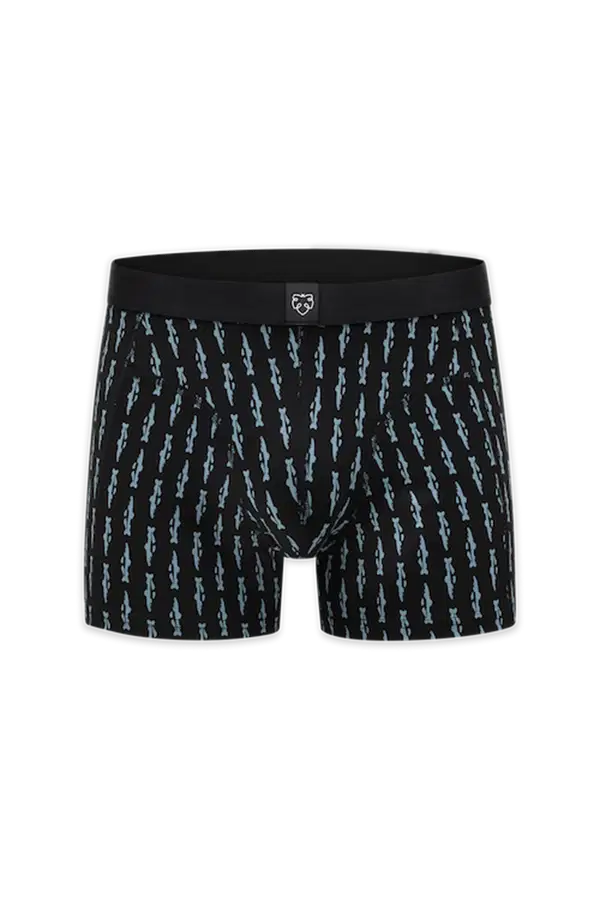 A-dam Boxershort Black Trouts Zwart 1