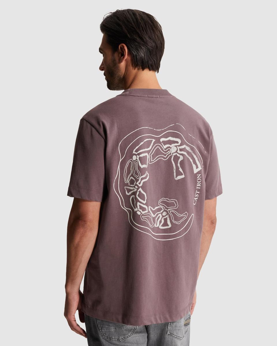 Cast Iron T-Shirt CTSS2605587 Paars 2