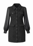 Freebird Jurk Darla Wv-Boucle-T Zwart 2