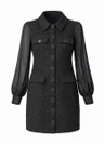 Freebird Jurk Darla Wv-Boucle-T Zwart 2
