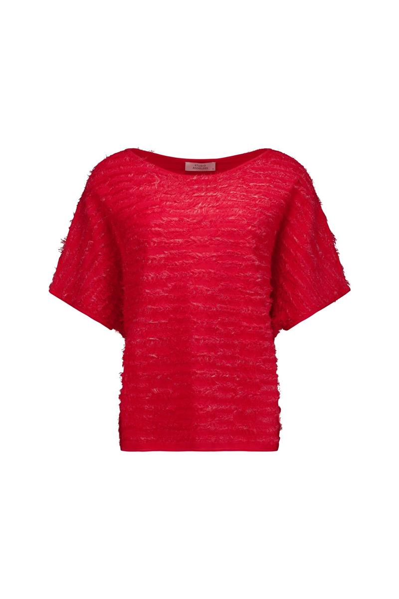 Studio Anneloes Blouse Lenti Fringe Rood 2