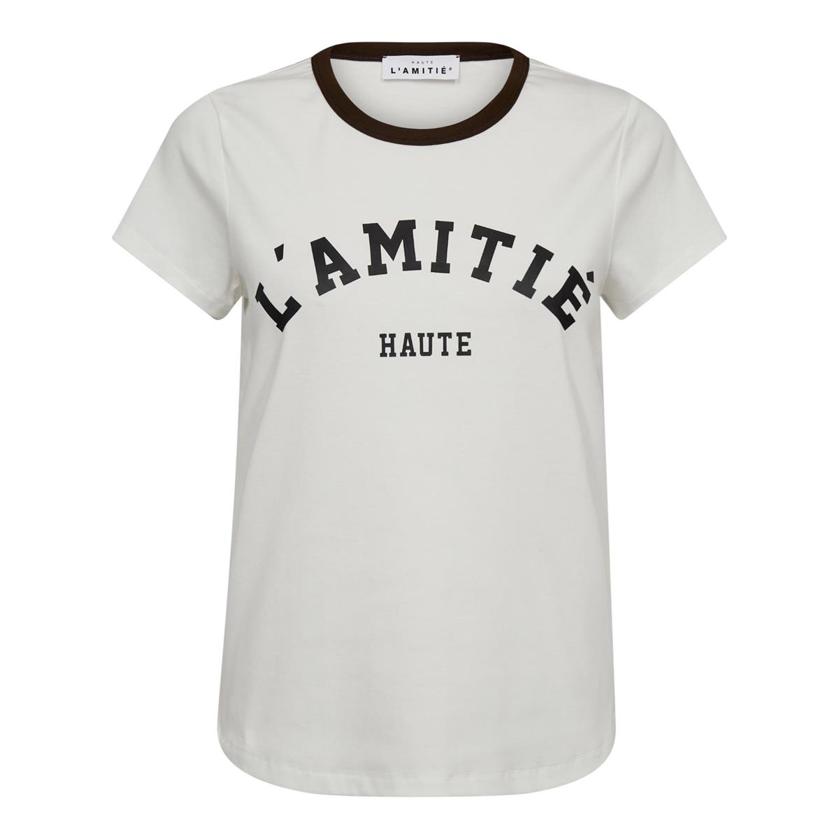 Haute L'Amitié T-Shirt Logo Off-White 1