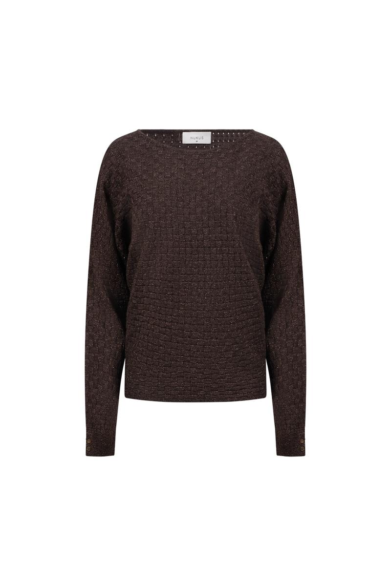 NUKUS Trui NKF01062 Bruin 1