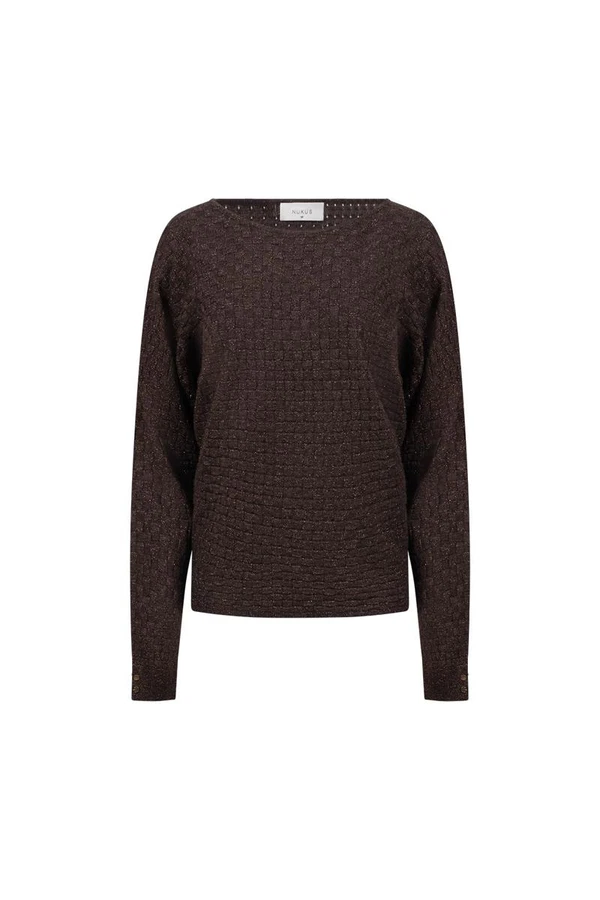 NUKUS Trui NKF01062 Bruin 1