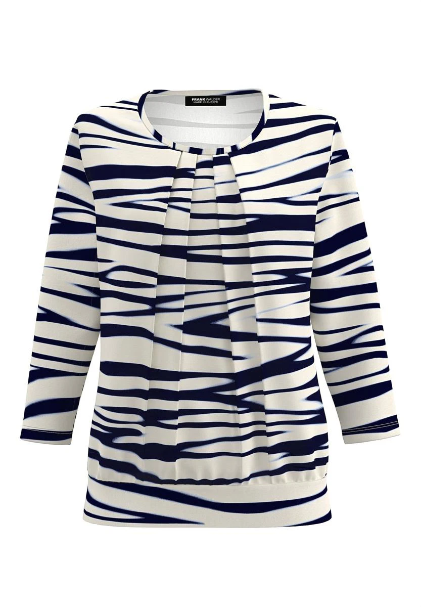 Frank Walder Blouse NOS726423 Blauw 1