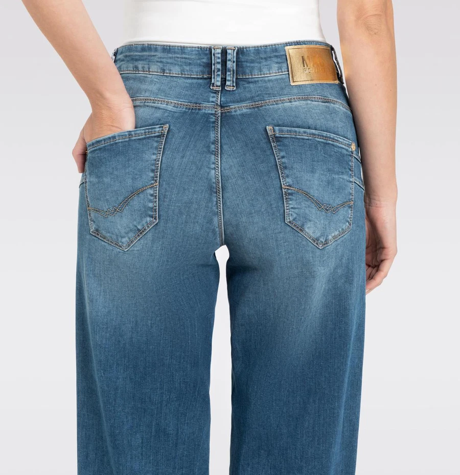 MAC Jeans Rich Palazzo 5233-90-0391L Blauw 6