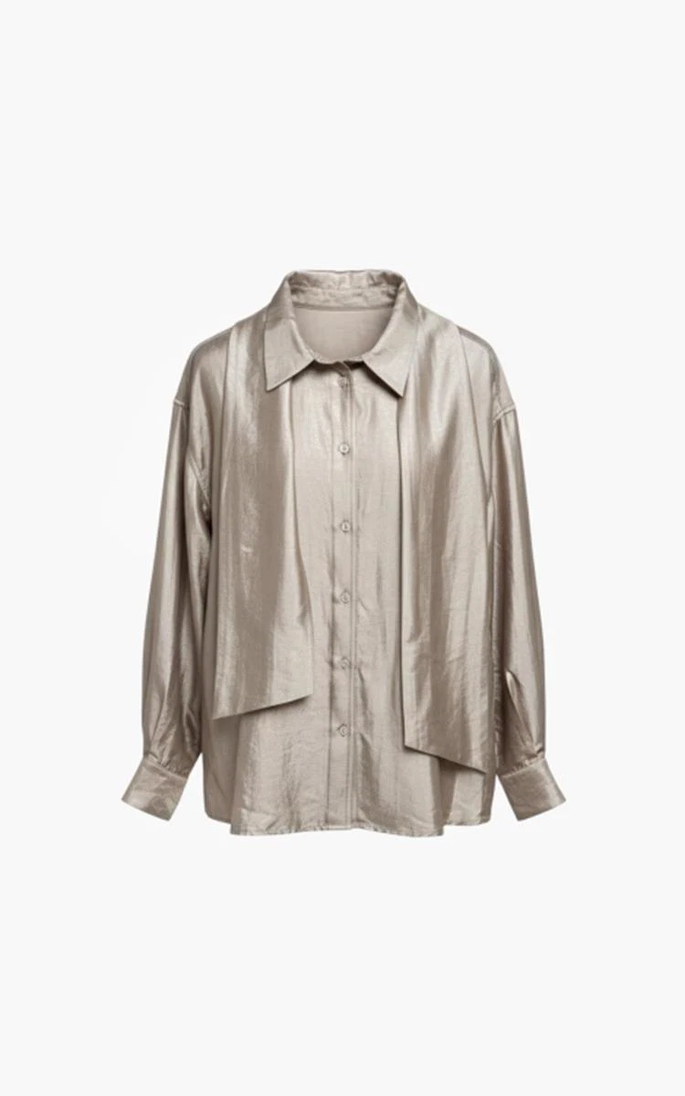 Aimée the Label Blouse Vietnam Beige 2