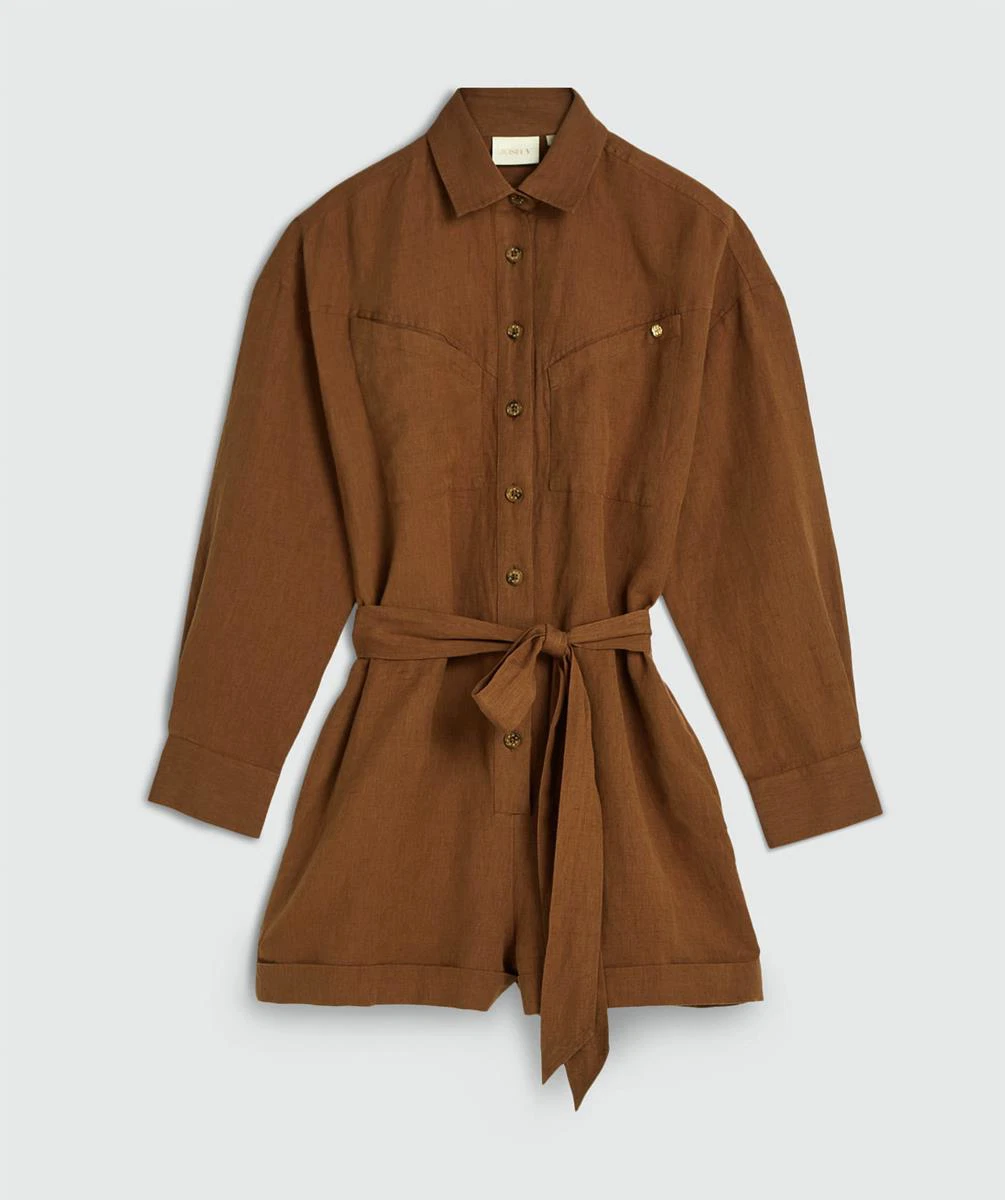 Josh V Playsuit Pienna Bruin 1