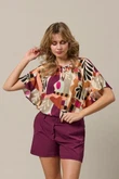 &Co Woman Pantalon Posie Paars 1