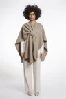 Rino & Pelle Poncho Marwa Taupe 1