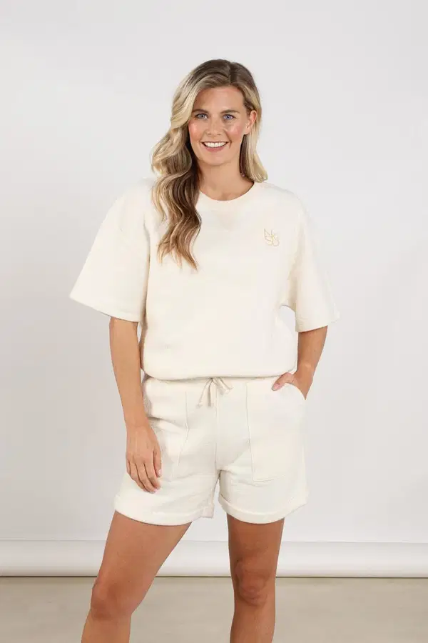 NUKUS Sweater Roos Off-White 1