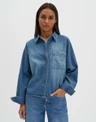 SOMEDAY Blouse Zebru Blauw 1
