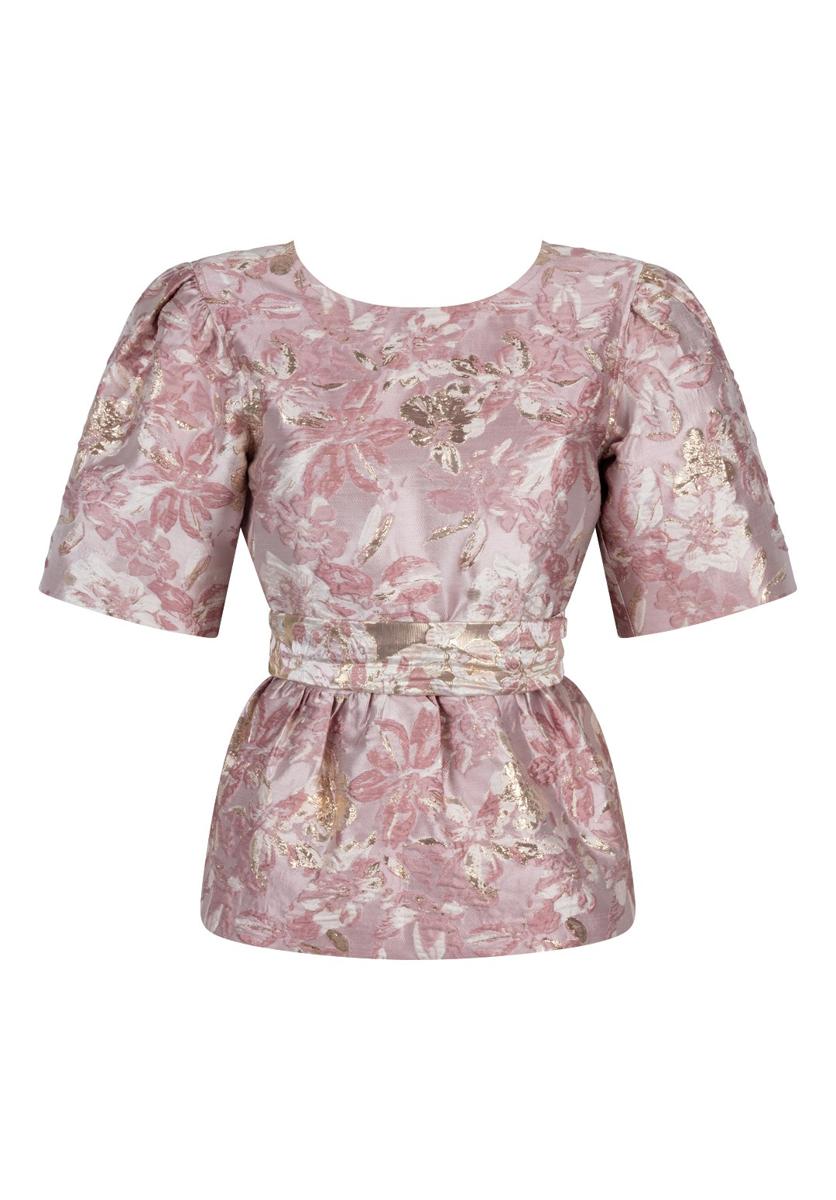 Aaiko Blouse GEORGIE JACQUARD Roze 1
