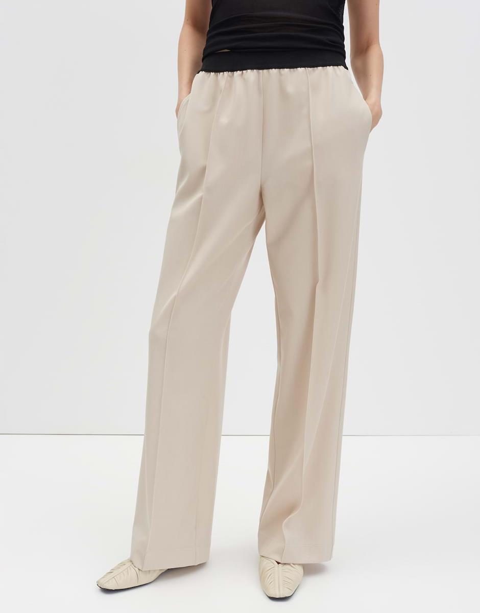 SOMEDAY Pantalon Cevil Decoded Beige 1