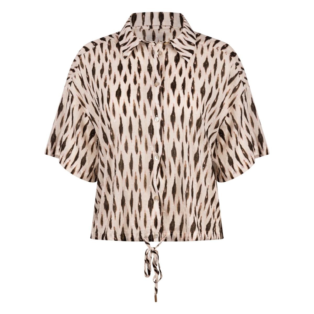 NUKUS Blouse Britt Taupe 2