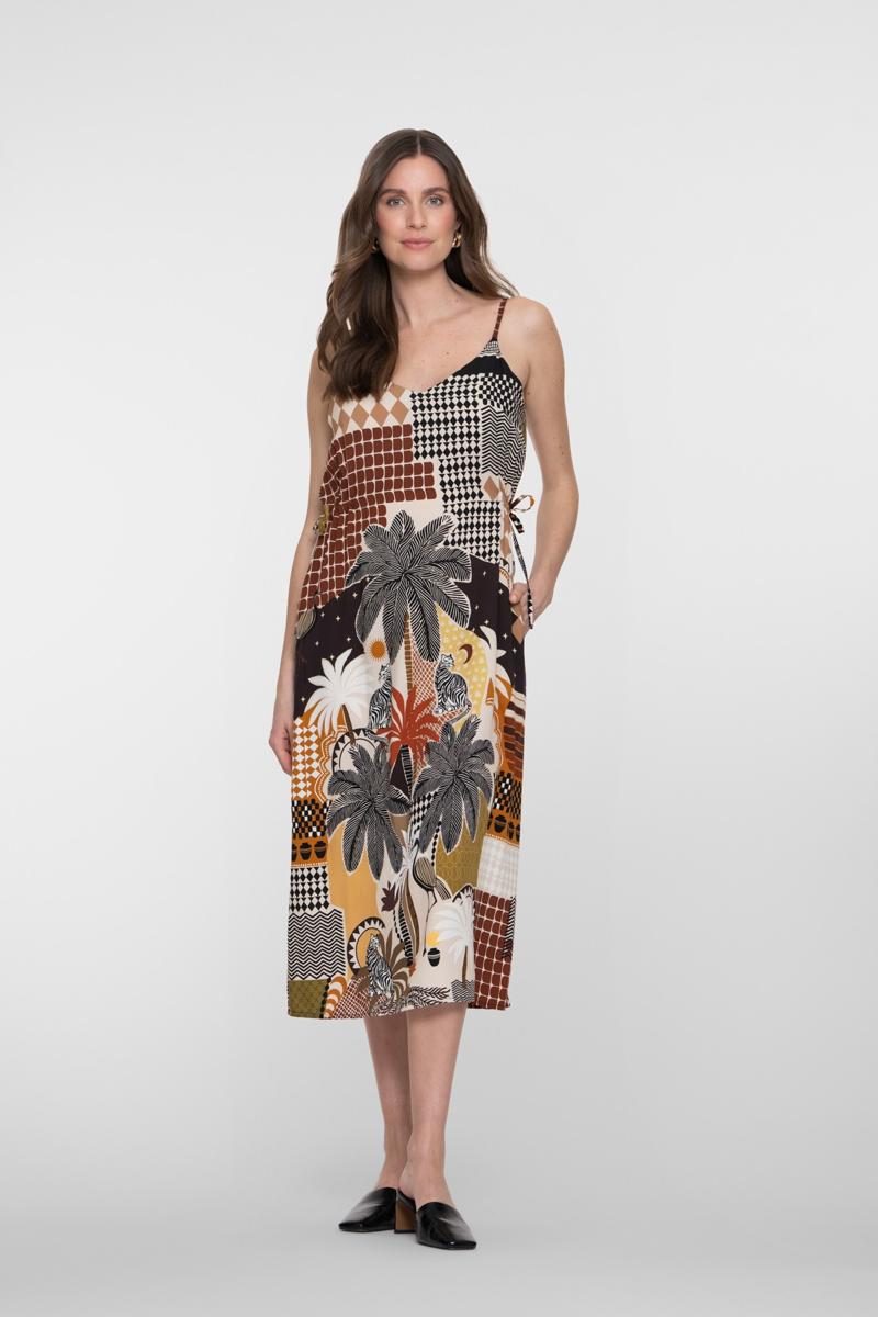 Geisha Jurk 67407-20 Bruin 1