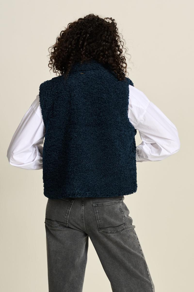 POM Amsterdam Gilet SP7342 Blauw 2