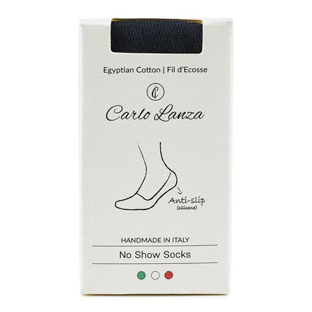 Carlo Lanza Sokken 400 Invisible Blauw 1